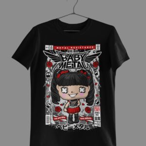 BabyMetal Cartoon Print Half Sleeve Unisex T-Shirt