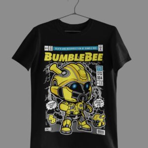 Transformer T-Shirt Powerful Bumble Bee Cartoon Print Half Sleeve