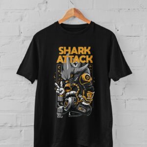 Shark Attack Half Sleeve T-Shirt