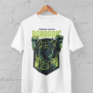 Stronger Like Hell Barbaric Men's T-Shirt Half Sleeve