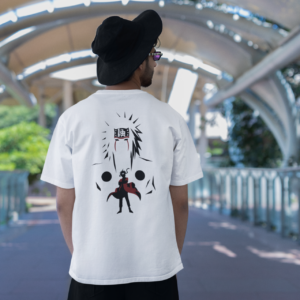 Naruto Jiraiya Anime Front and Back Crew Neck T-Shirt For Men Regular Fit