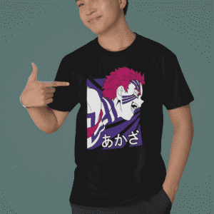 Demon Slayer Unisex Printed Anime T-shirt (Akaza | Villain)