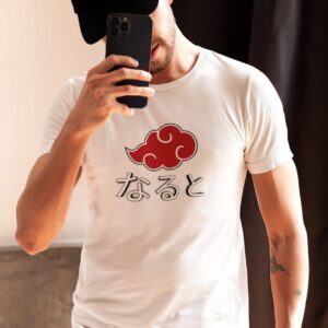 Naruto Heros Anime Half Sleeve Crew Neck T-shirt For Men