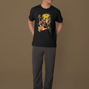 Naruto Minato Dynamic Unisex T-Shirt Half Sleeve Regular Fit