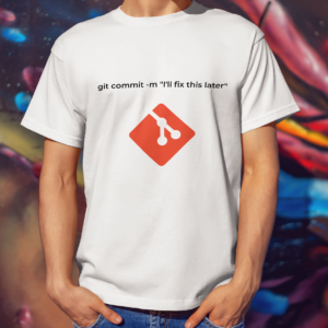 Git Coder T-shirt For Developer 100% Cotton